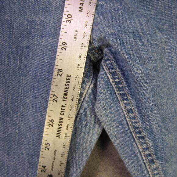 Tommy Hilfiger Jeans Womens 6 Blue High Rise Tapered Leg 100% Cotton Mom Fit - Picture 5 of 11